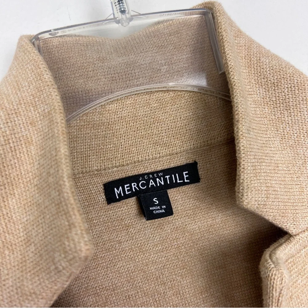 J. Crew Camel Knit Blazer Jacket
